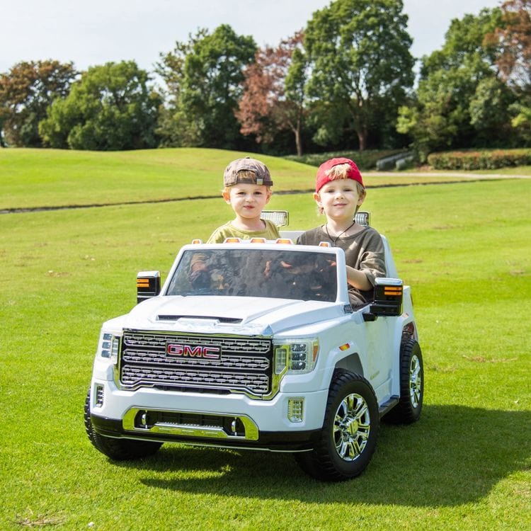 Freddo - 24V GMC Denali 2 Seater Ride On - White - Outdoor