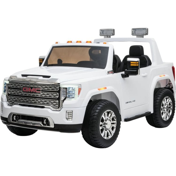 Freddo - 24V GMC Denali 2 Seater Ride On - White - Outdoor