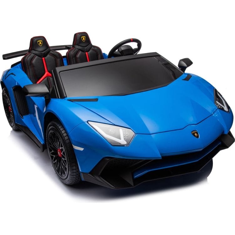 Freddo - 24V Lamborghini Aventador 2 Seater Ride on Car - Blue - Outdoor