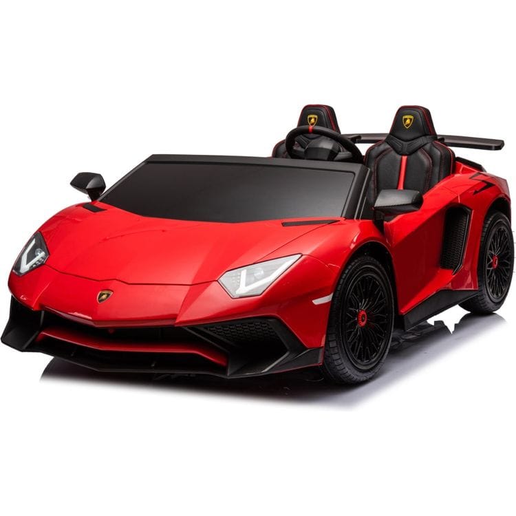 Freddo - 24V Lamborghini Aventador 2 Seater Ride on Car for Kids - Red - Outdoor