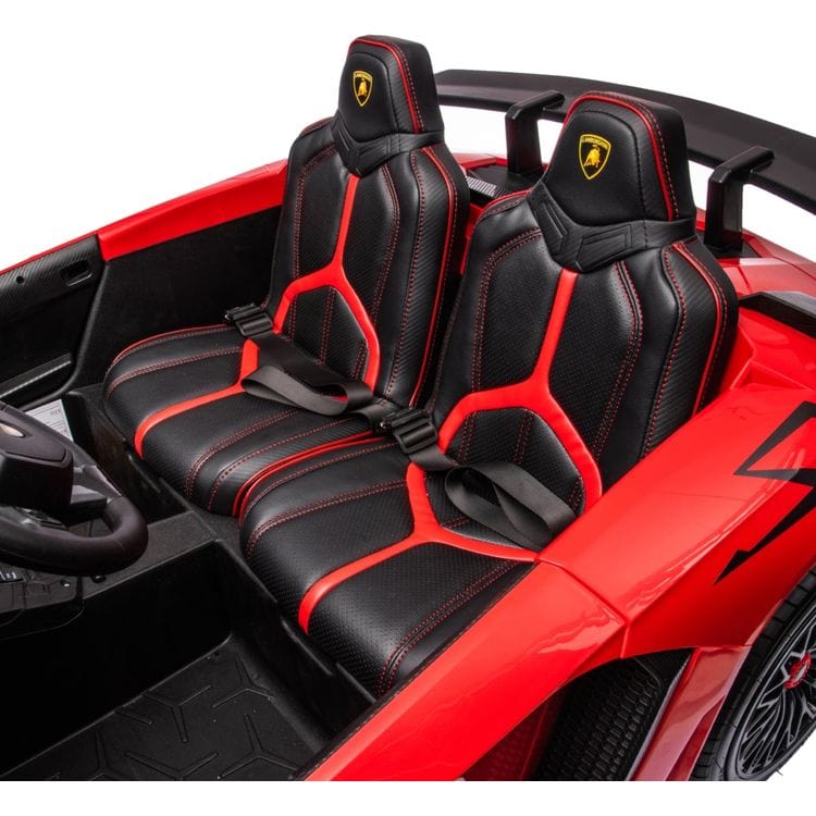 Freddo - 24V Lamborghini Aventador 2 Seater Ride on Car for Kids - Red - Outdoor