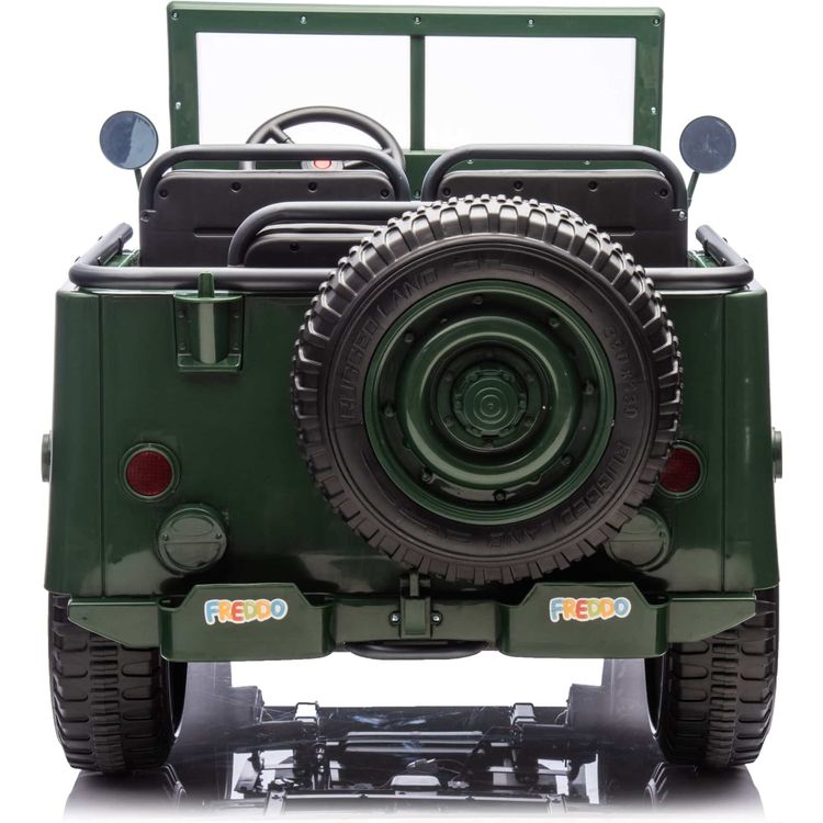 Freddo - 24V Military Jeep 3-Seater Electric Ride On - Outdoor