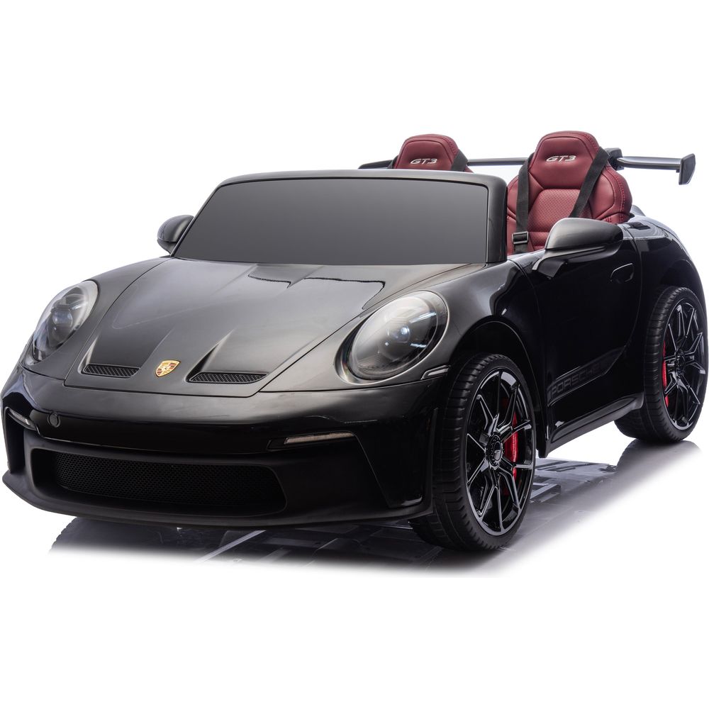 Freddo - 24V Porsche 911 GT3 2-Seater Kids Ride-On Car with Remote Control - Black - Outdoor