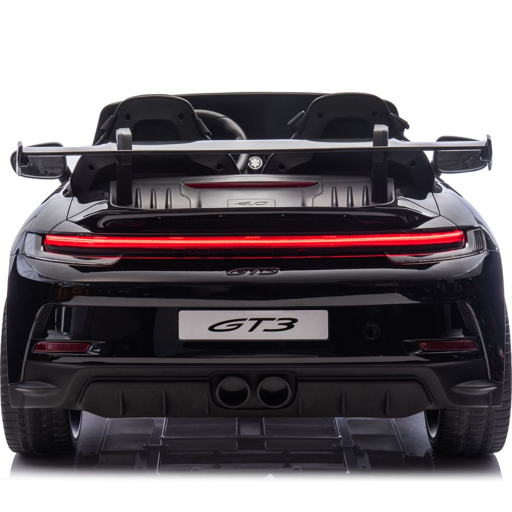 Freddo - 24V Porsche 911 GT3 2-Seater Kids Ride-On Car with Remote Control - Black - Outdoor