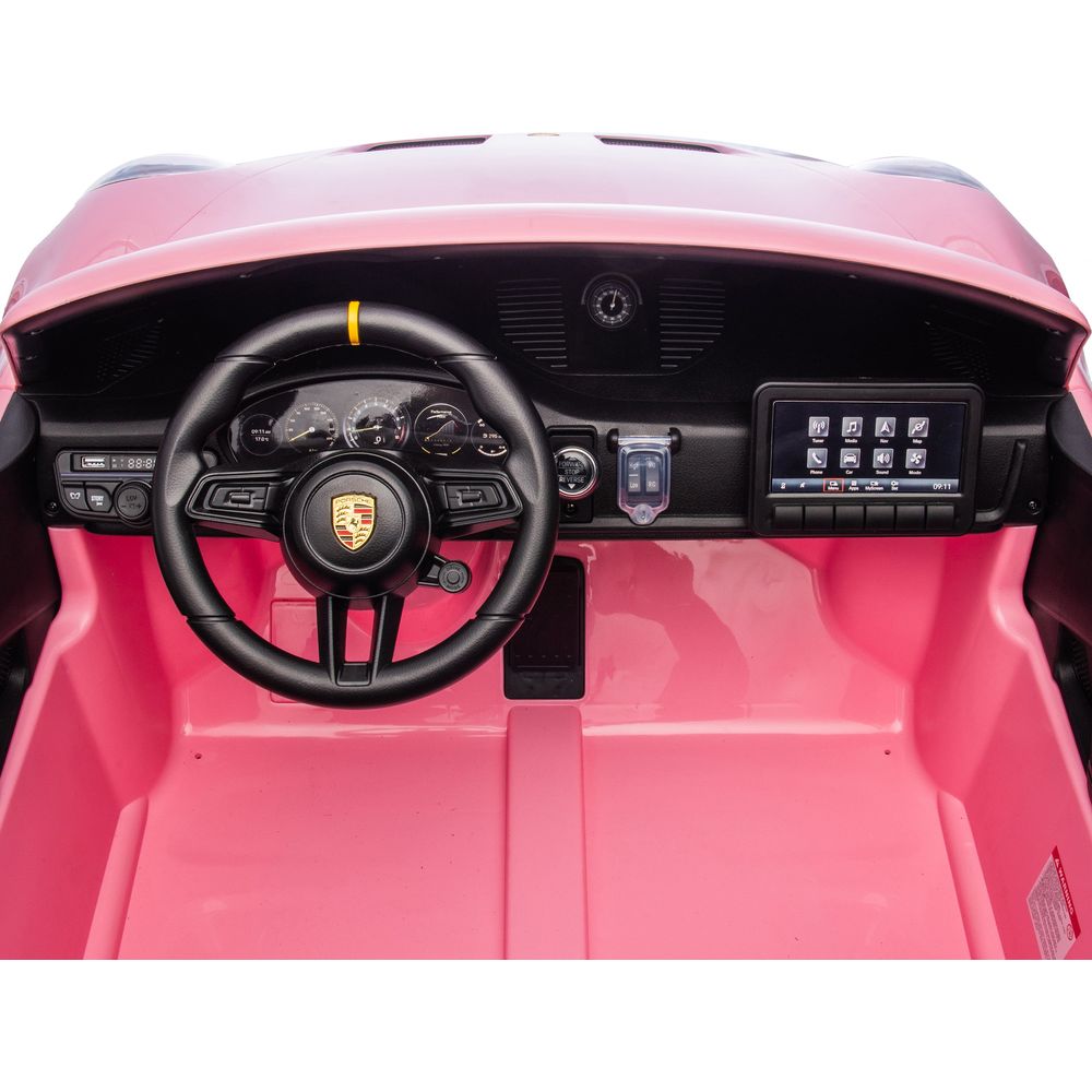 Freddo - 24V Porsche 911 GT3 2-Seater Kids Ride-On Car with Remote Control - Pink - Outdoor