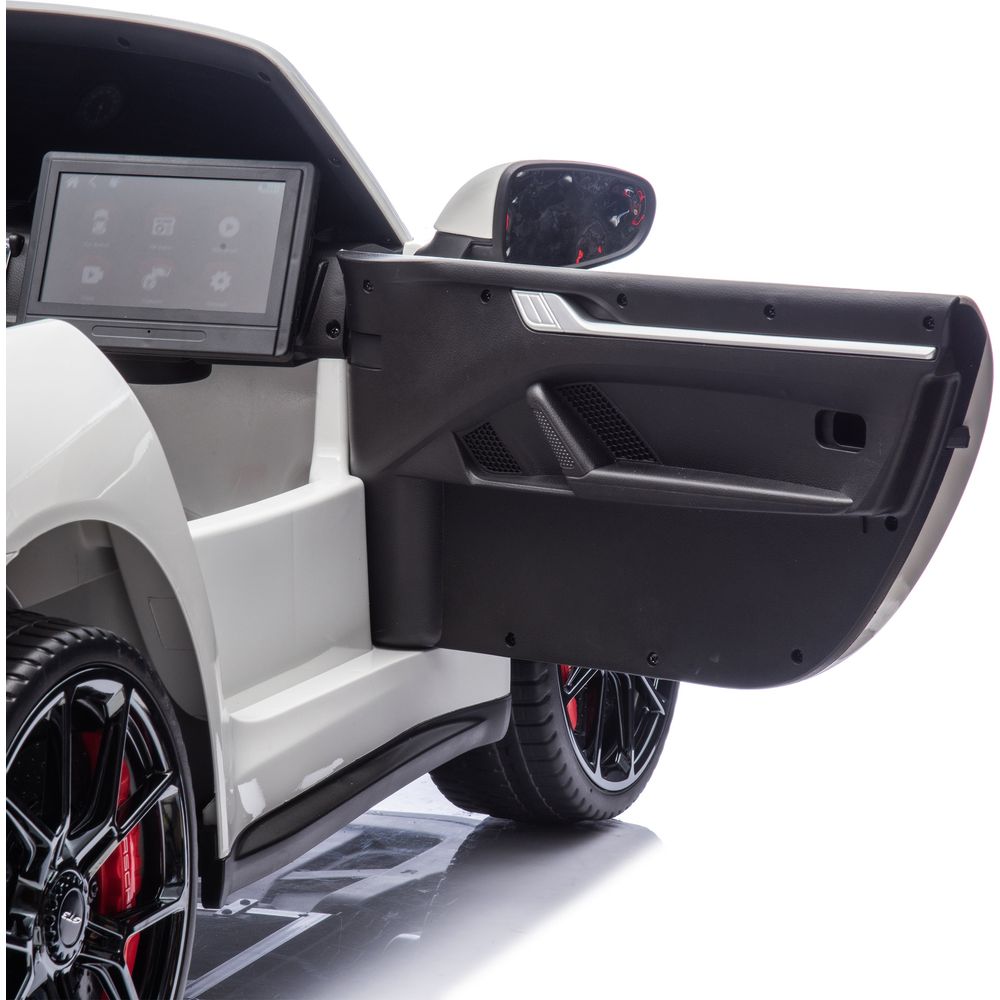 Freddo - 24V Porsche 911 GT3 2-Seater Kids Ride-On Car with Remote Control - White - Outdoor