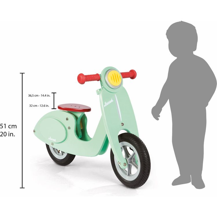 Wooden Balance Bike - Mint