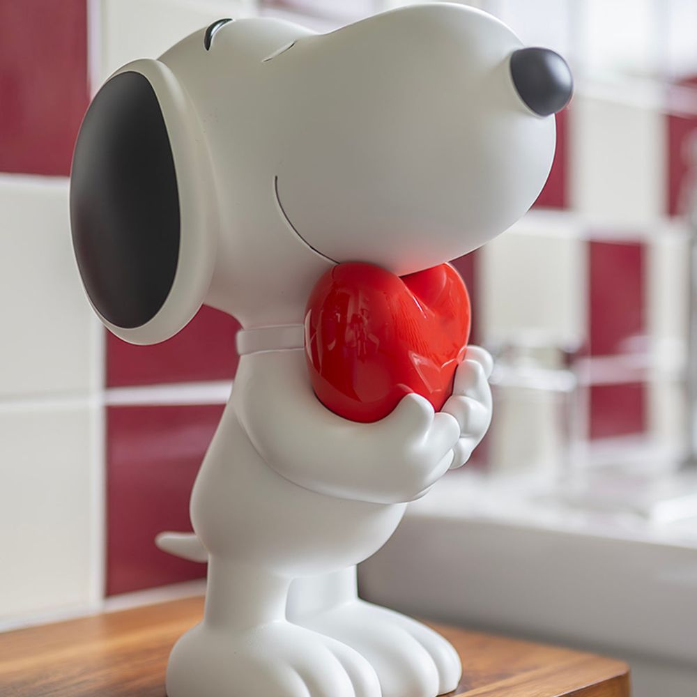 Snoopy 11" Figurine With Heart - White & Red