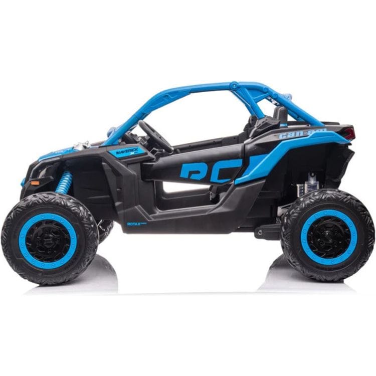 Freddo - 2x24V 4x4 Can Am Maverick 2 Seater Ride on UTV - Blue - Outdoor