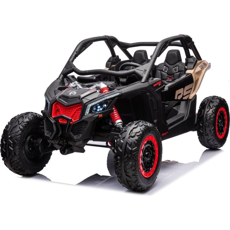 Freddo - 2x24V 4x4 Can Am Maverick 2 Seater Ride on UTV - Khaki - Outdoor