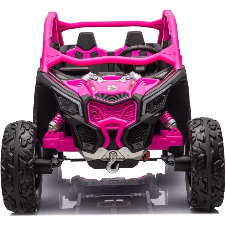 Freddo - 2x24V 4x4 Can Am Maverick 2 Seater Ride on UTV - Pink - Outdoor