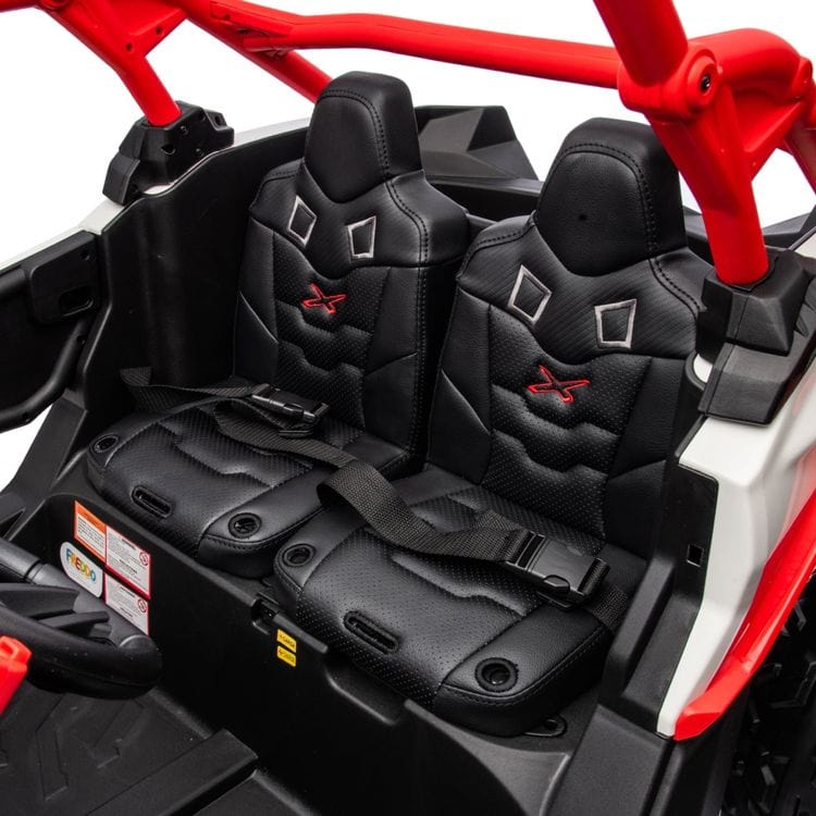 Freddo - 2x24V 4x4 Can Am Maverick 2 Seater Ride on UTV - Red - Outdoor