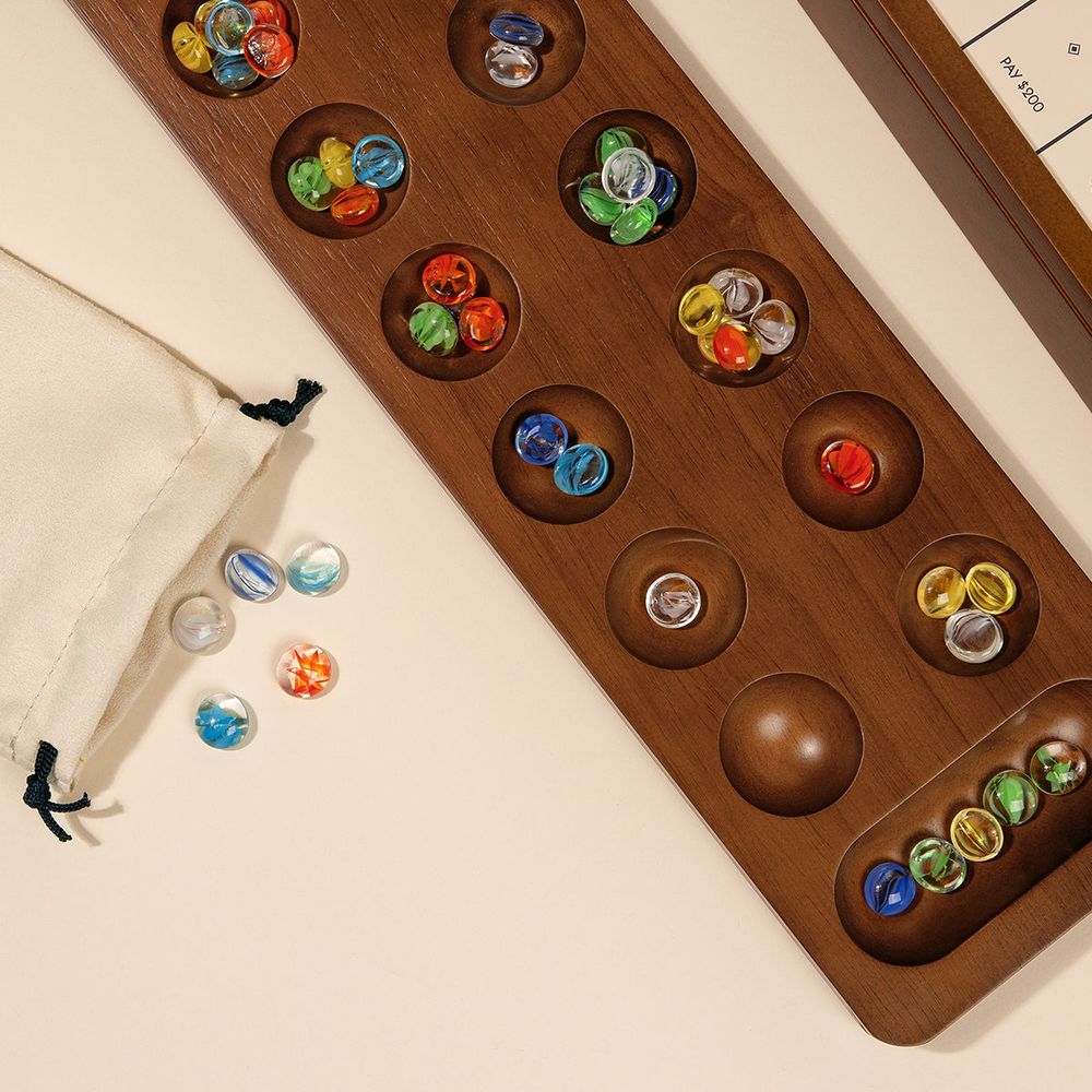 WS Game Company - 3-in-1 Premium Game Collection Monopoly Sorry Mancala - Games
