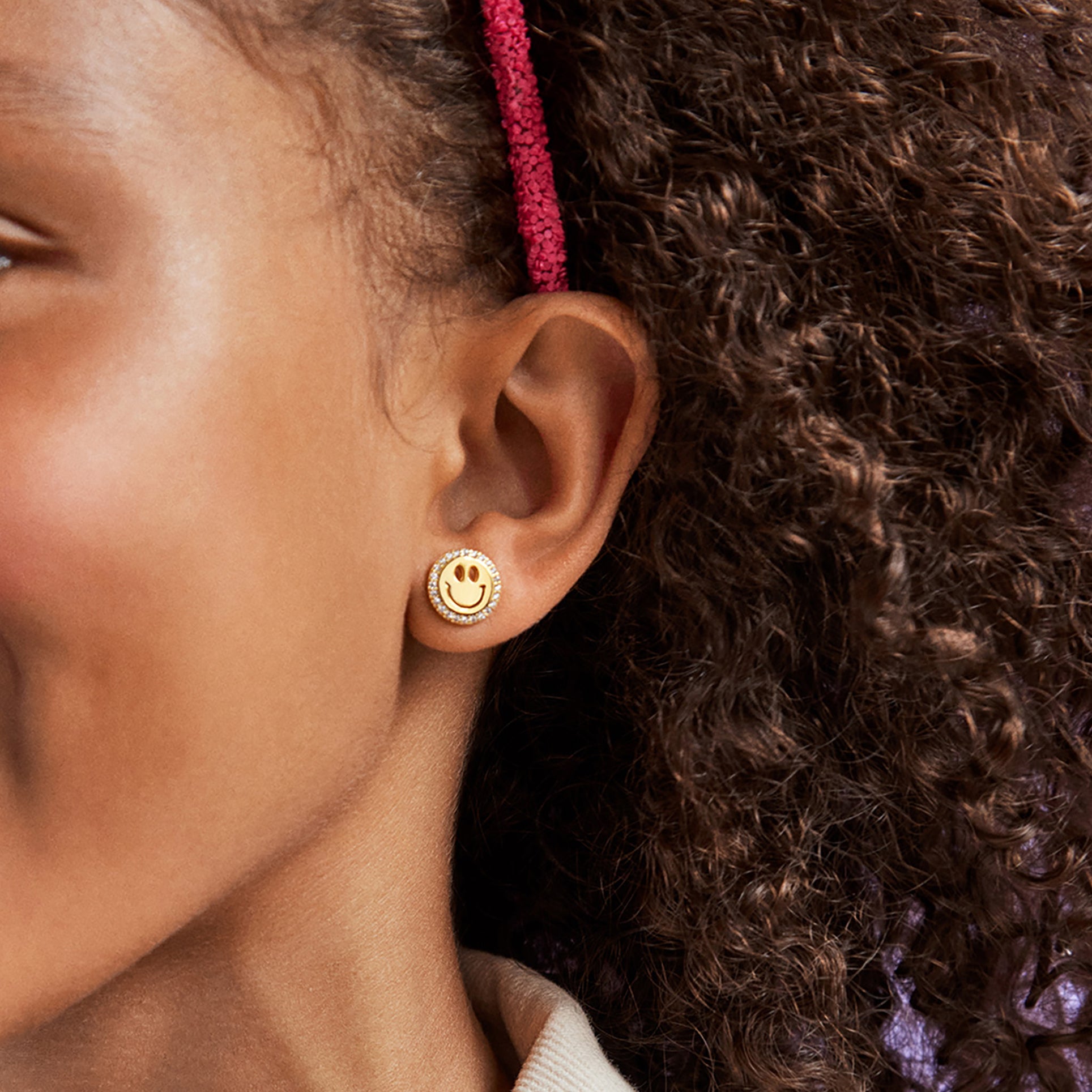 All Smiles 18K Gold Kids' Earrings