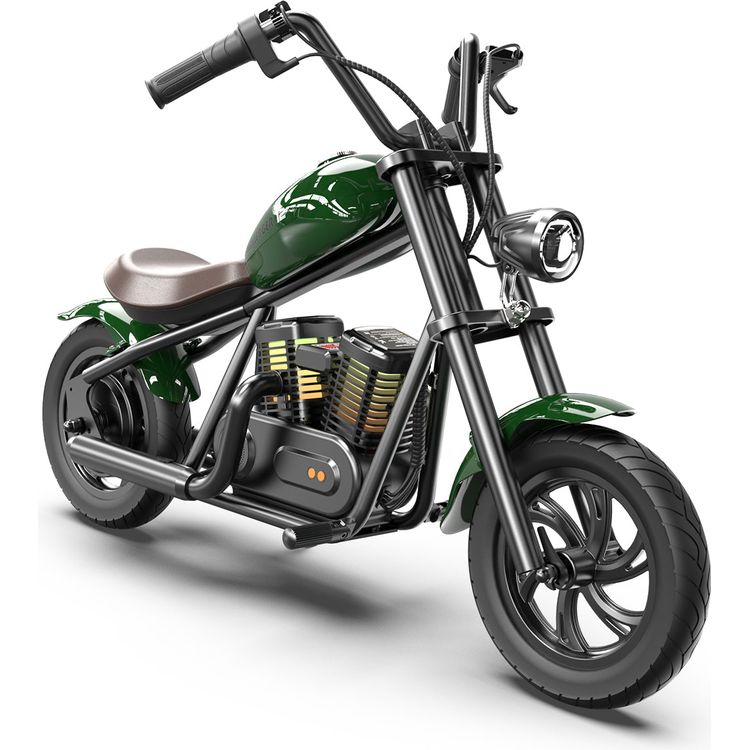 Hyper Gogo Challenger 12 Plus Kids Motorcycle - Green