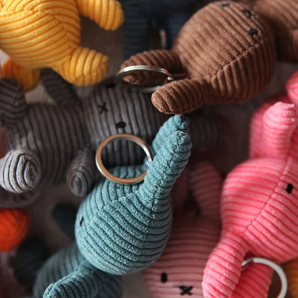 Miffy ECO Corduroy Keychain - Pink