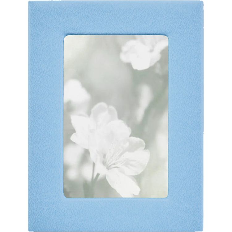 Graphic Image - 4" x 6" Leather Studio Frame - Light Blue - Trend Accessories