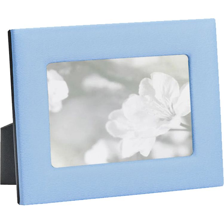 Graphic Image - 4" x 6" Leather Studio Frame - Light Blue - Trend Accessories
