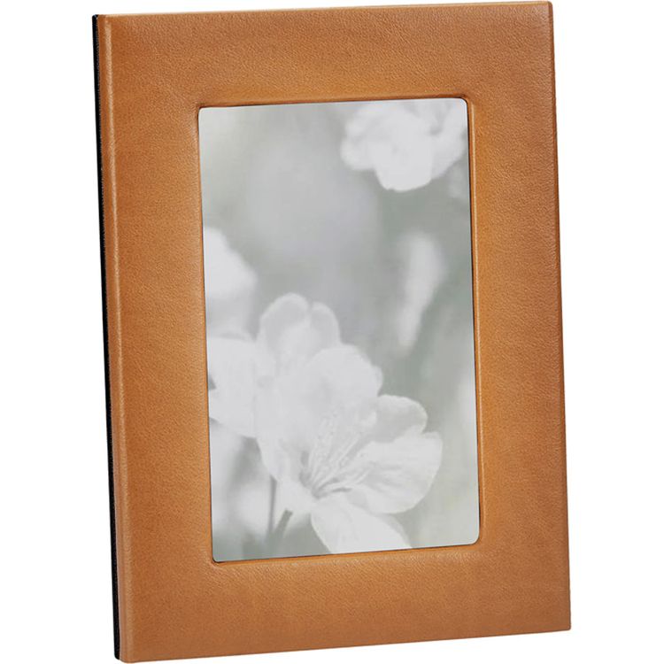 Graphic Image - 4" x 6" Leather Studio Frame - Tan - Trend Accessories