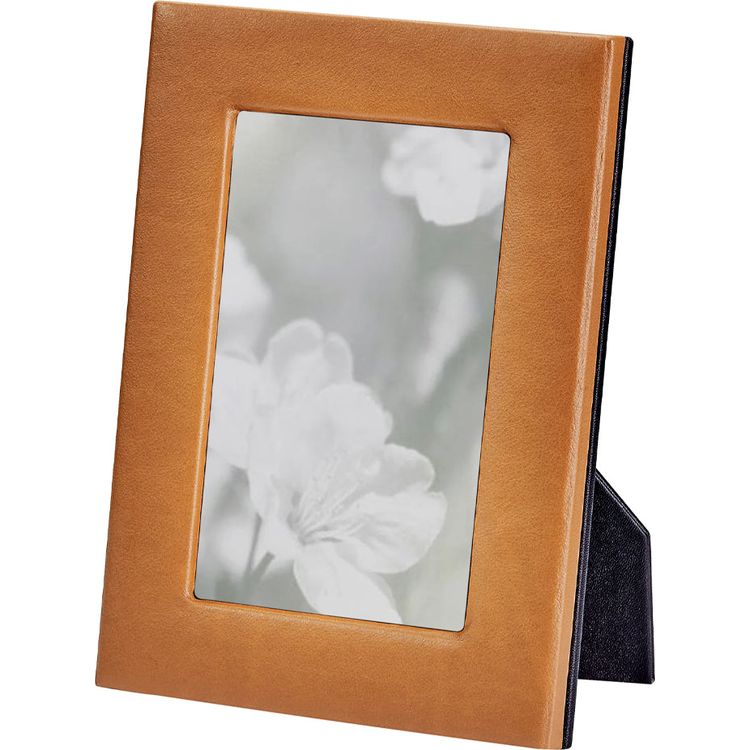 Graphic Image - 4" x 6" Leather Studio Frame - Tan - Trend Accessories