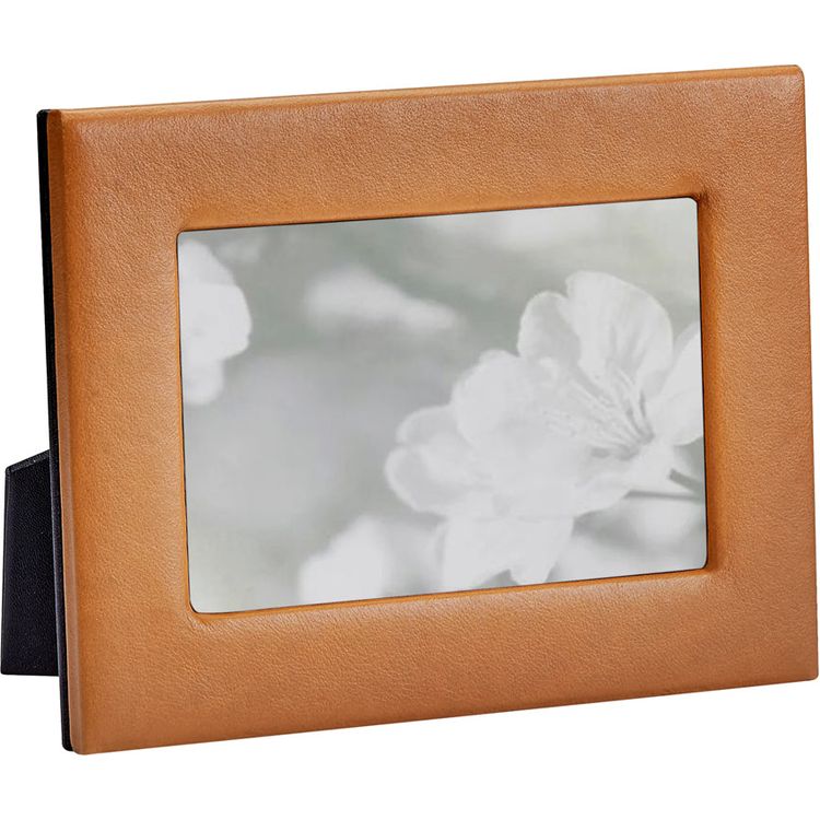 Graphic Image - 4" x 6" Leather Studio Frame - Tan - Trend Accessories