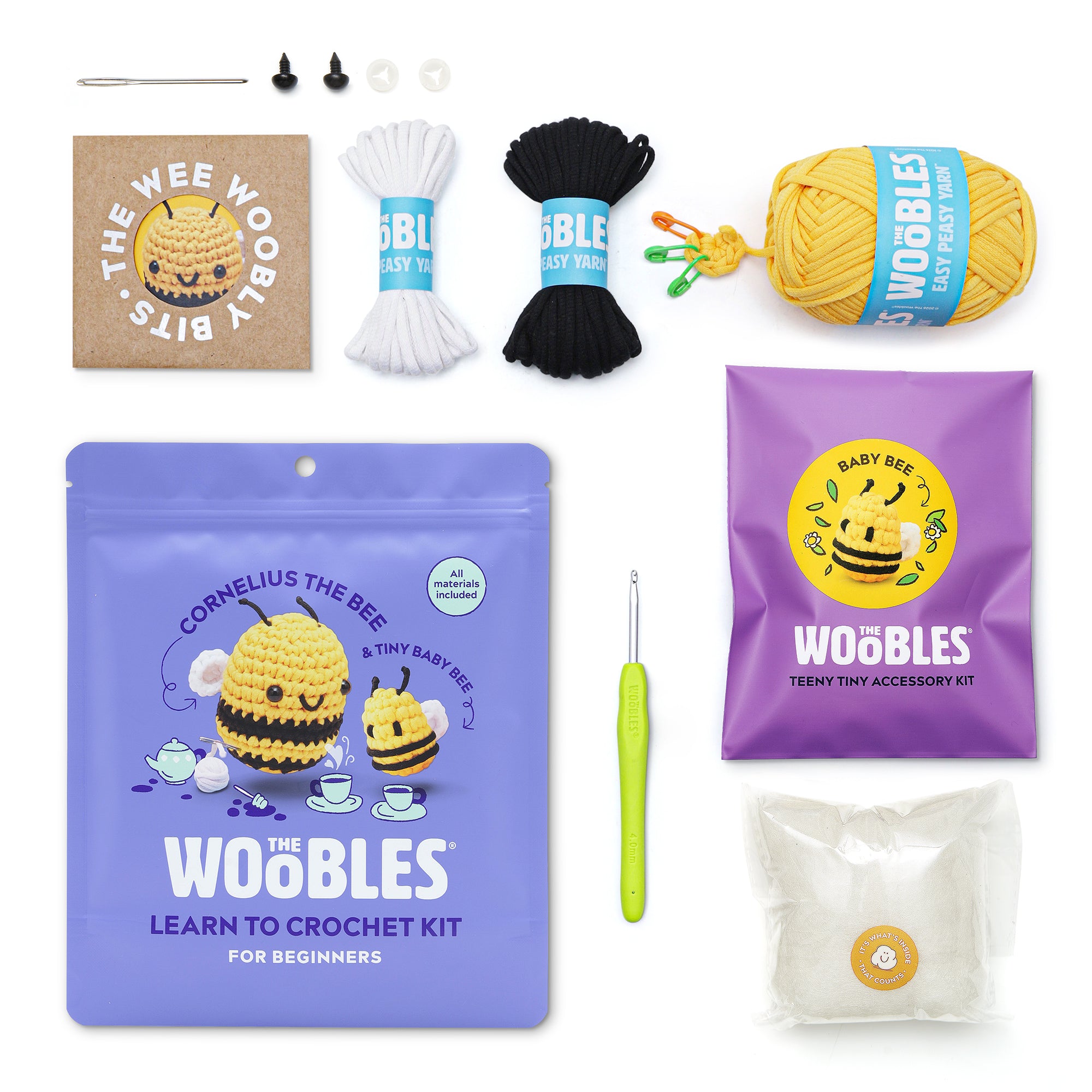 Mommy & Me Cornelius the Bee Learn to Crochet Kit
