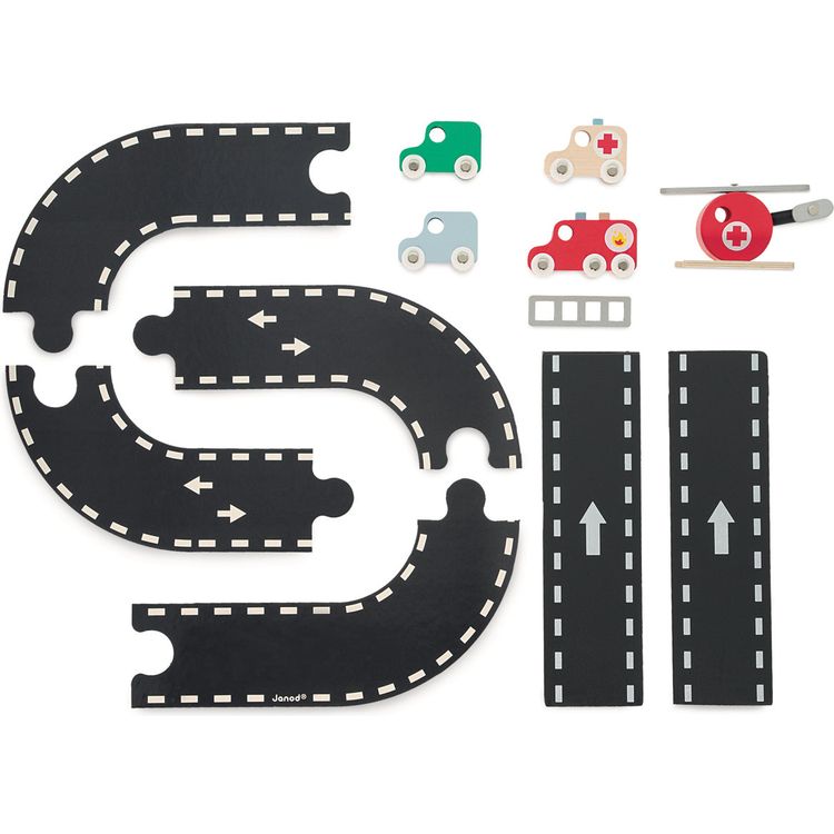 Wooden Fire Station Playset