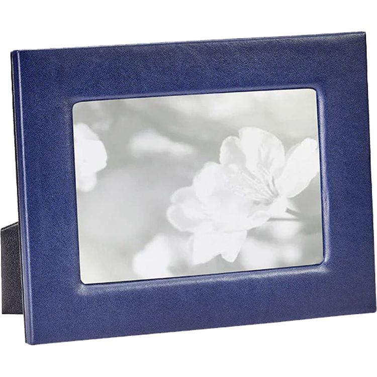 Graphic Image - 5" x 7" Leather Studio Frame - Navy Blue - Trend Accessories
