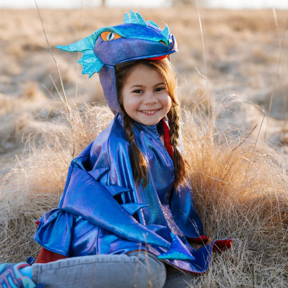 Azure The Metallic Dragon Cape - Size 5-6 Years