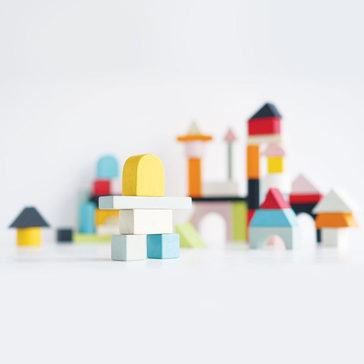 Le Toy Van - 60 Piece Colourful Building Blocks - Preschool