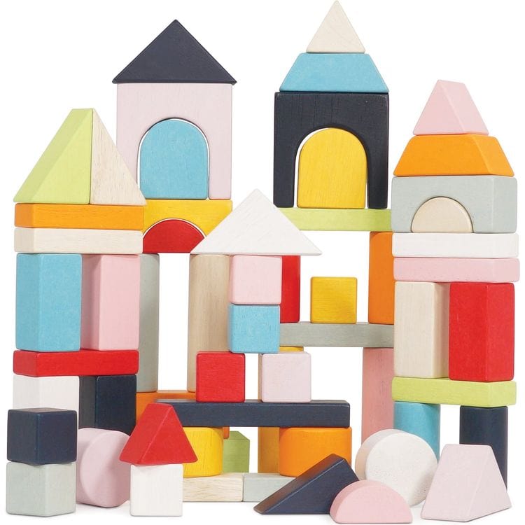 Le Toy Van - 60 Piece Colourful Building Blocks - Preschool