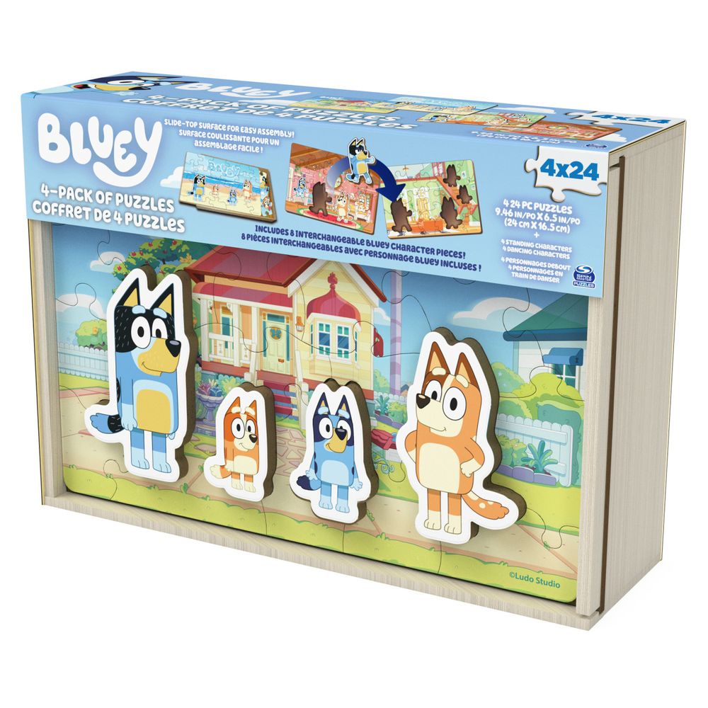 Bluey Puzzles 4-Pack