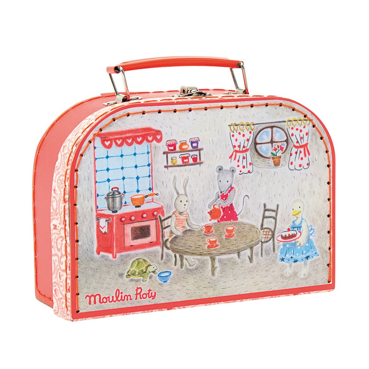 Cermaic Tea Party Set with Suitcase - The Big Family