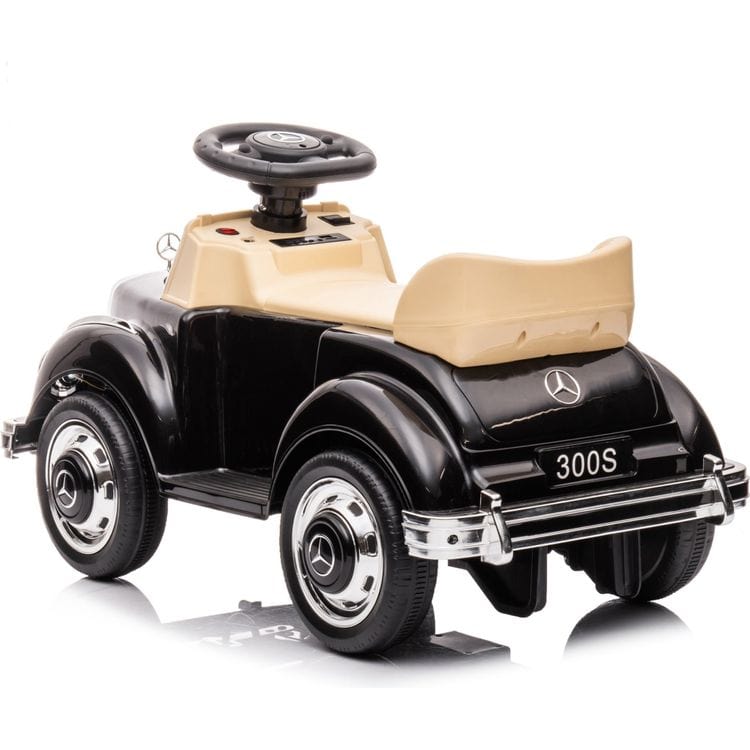 Freddo - 6V Mercedes Benz 300S 1-Seater Mini Ride On Car - Black - Outdoor