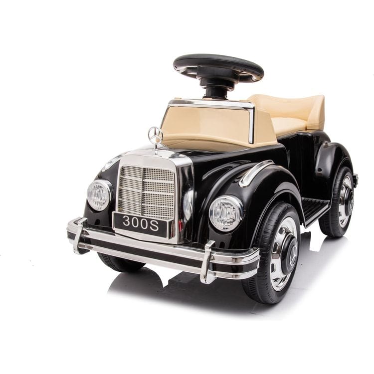 Freddo - 6V Mercedes Benz 300S 1-Seater Mini Ride On Car - Black - Outdoor