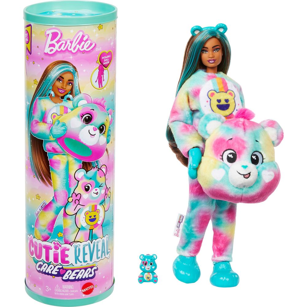 Care Bears Barbie Cutie Reveal Doll - Good Vibes Bear