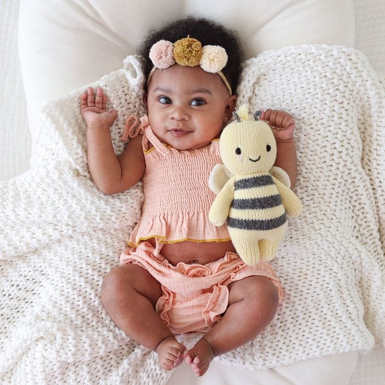 Cuddle And Kind - 7" Baby Bee Hand-Knit Doll - Plush