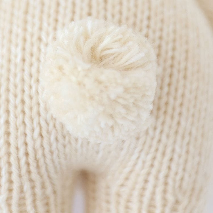 Cuddle And Kind - 7" Baby Bunny (Oatmeal) Hand-Knit Doll - Plush