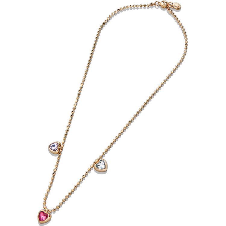 Pink Pouch with Jewelry Set