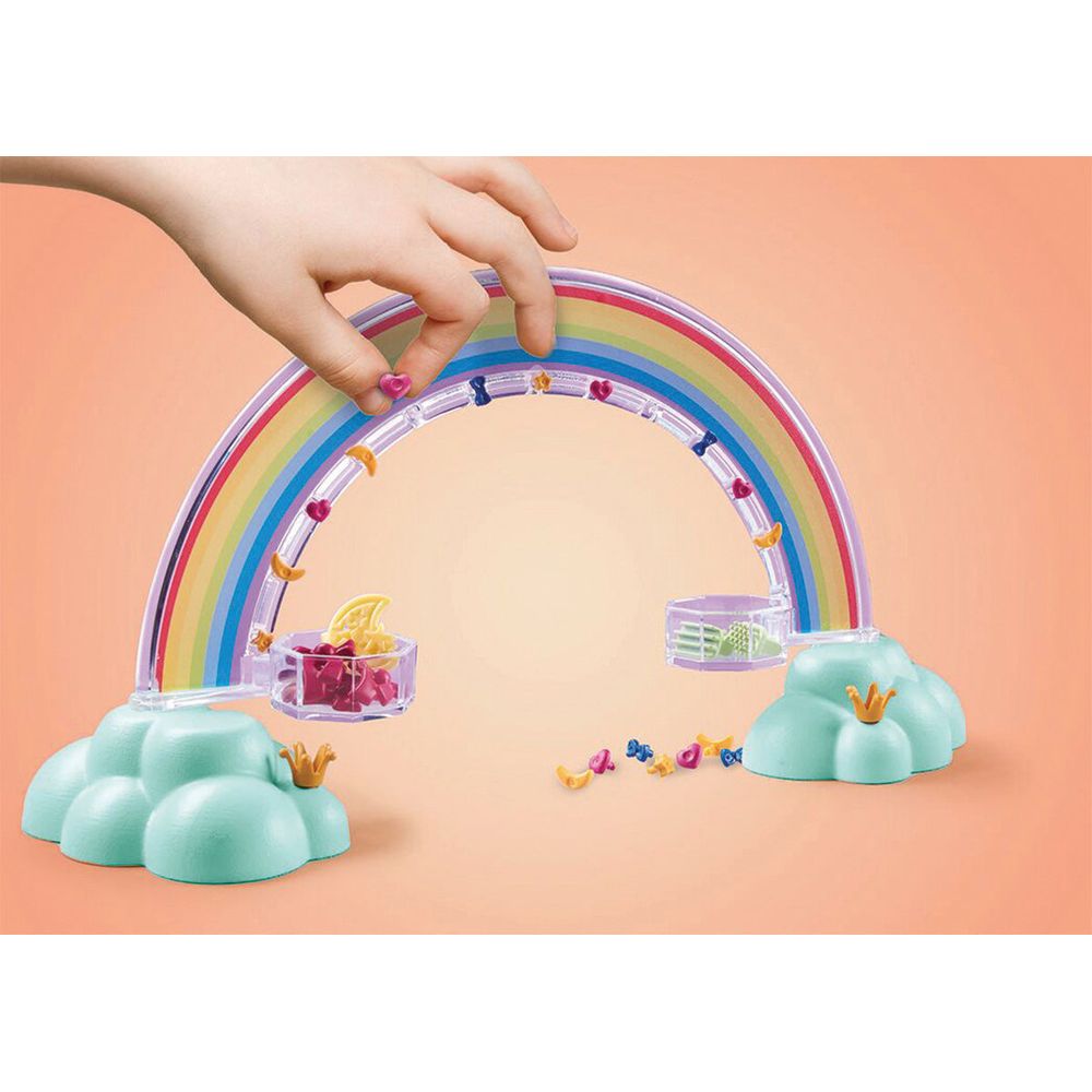 Pegasus with Rainbow in the Clouds Playset
