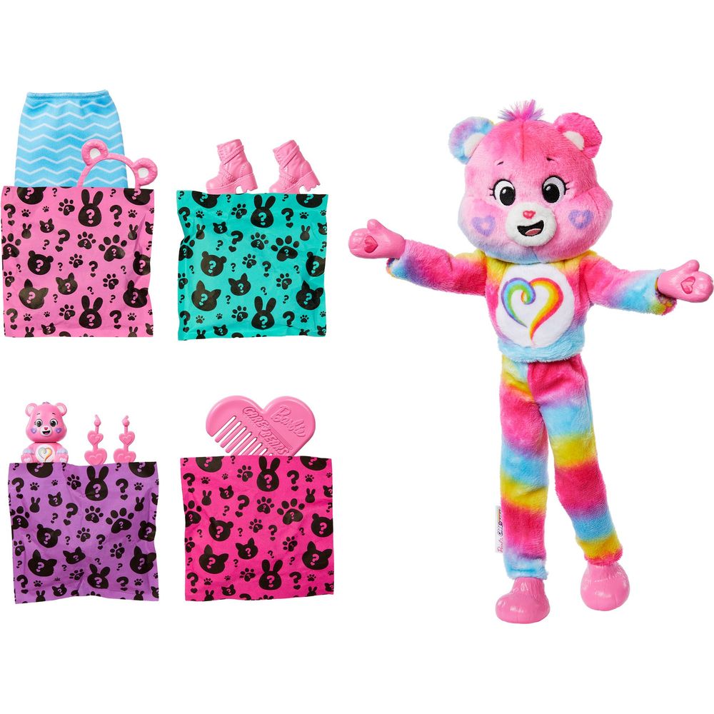 Care Bears Barbie Cutie Reveal Doll - Togetherness Bear
