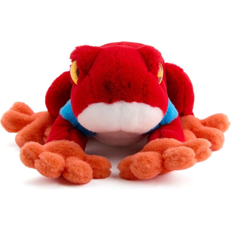 FAO Schwarz - 8" Glitter Toy Plush Dart Frog - Red - Plush
