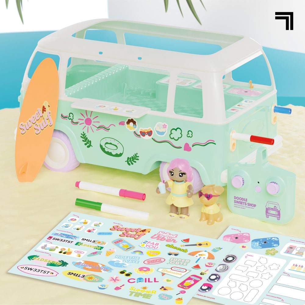 Doodle Sweets Shop Customizable RC Van