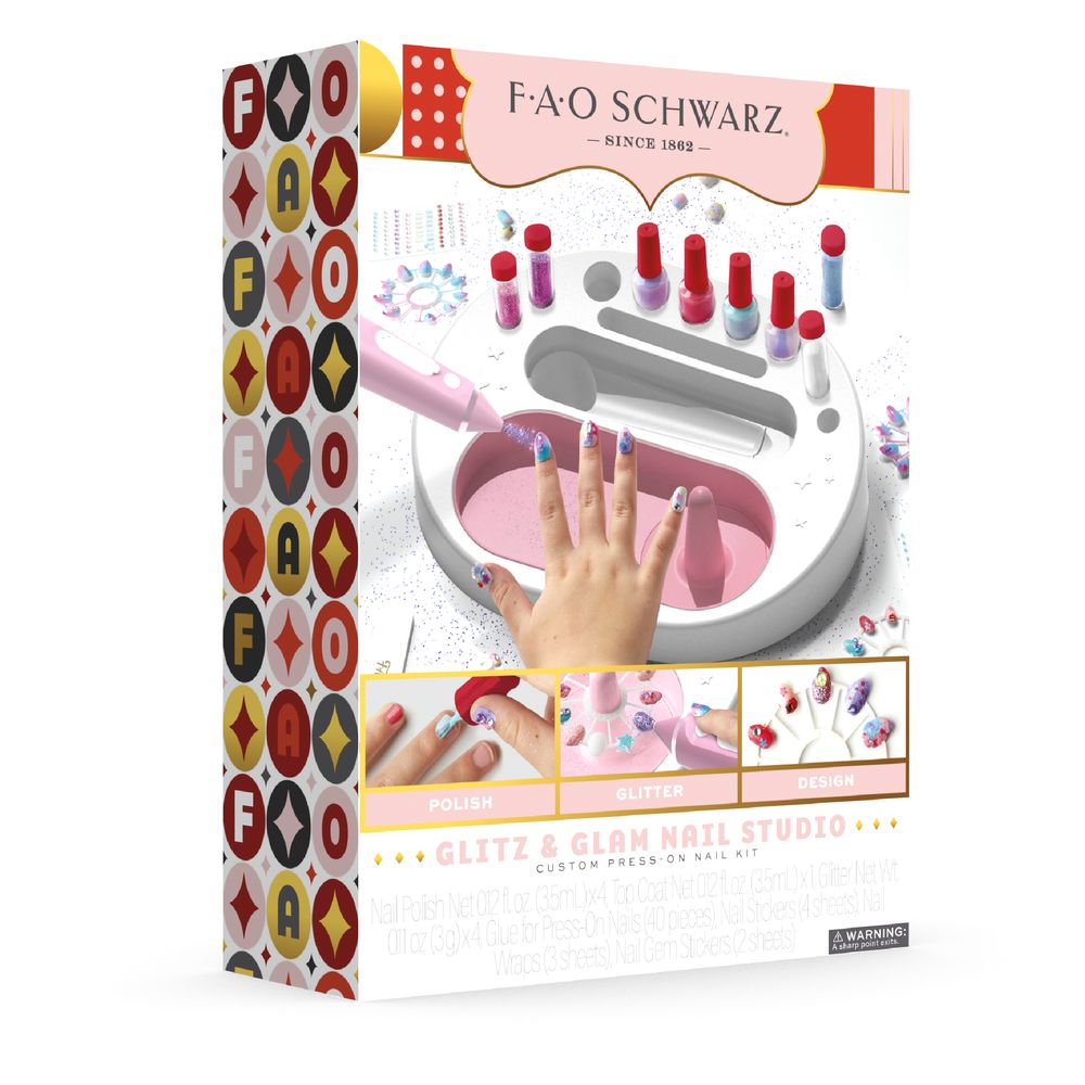 Glitz & Glam Nail Studio Custom Press-On Nail Kit