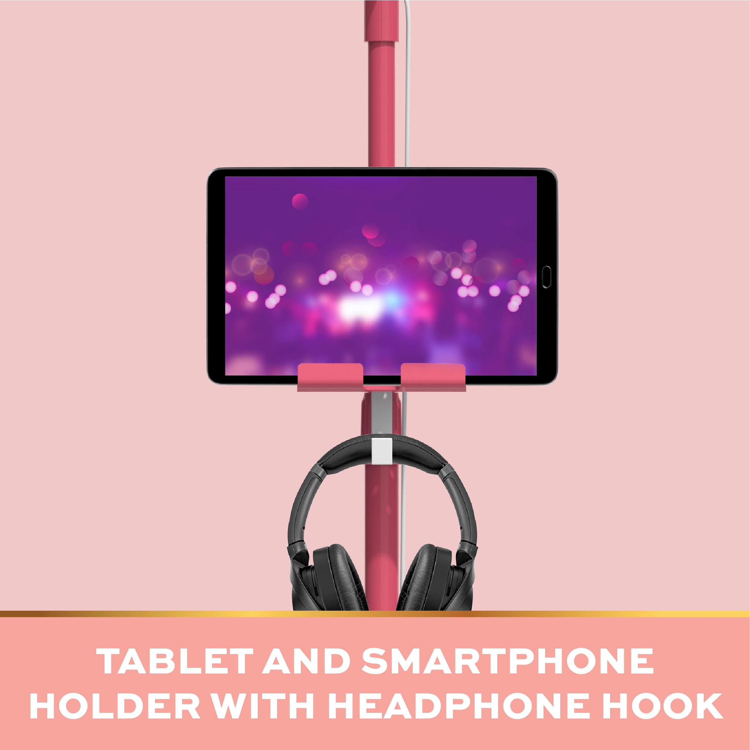 Stage Stars Karaoke Mic and Stand - Pink