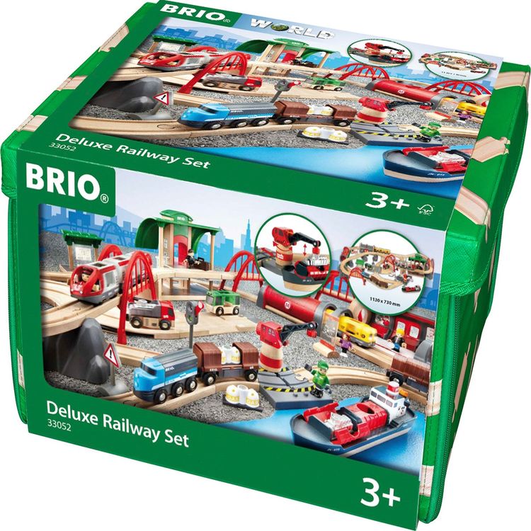 Brio - 87 Piece Deluxe Railway Set - Preschool