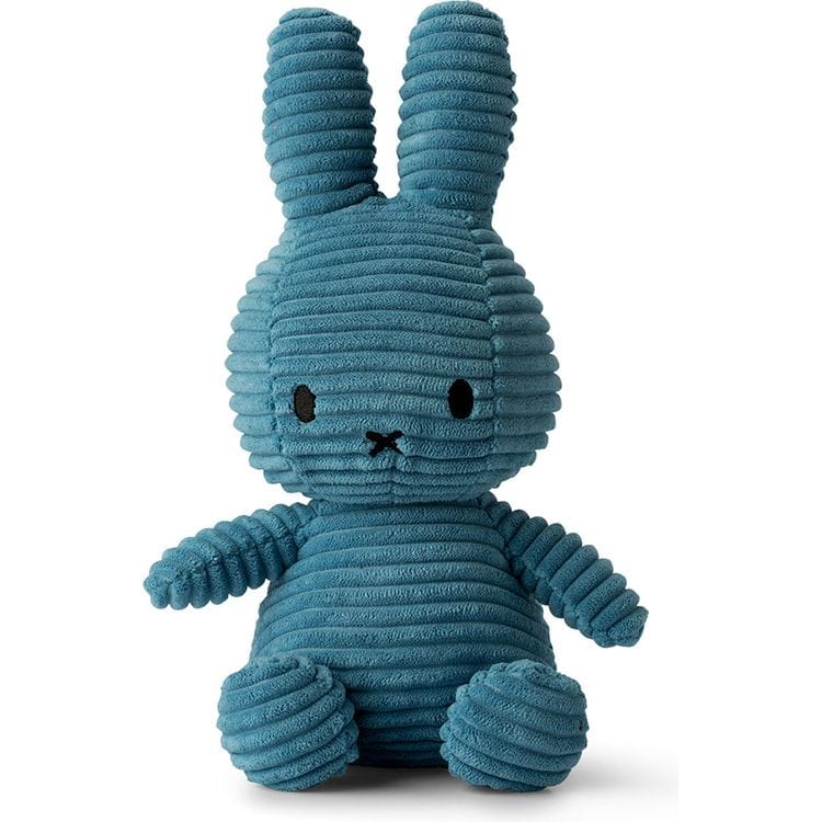 Bon Ton Toys - 9" Miffy ECO Corduroy Plush - Aviator Blue - Plush