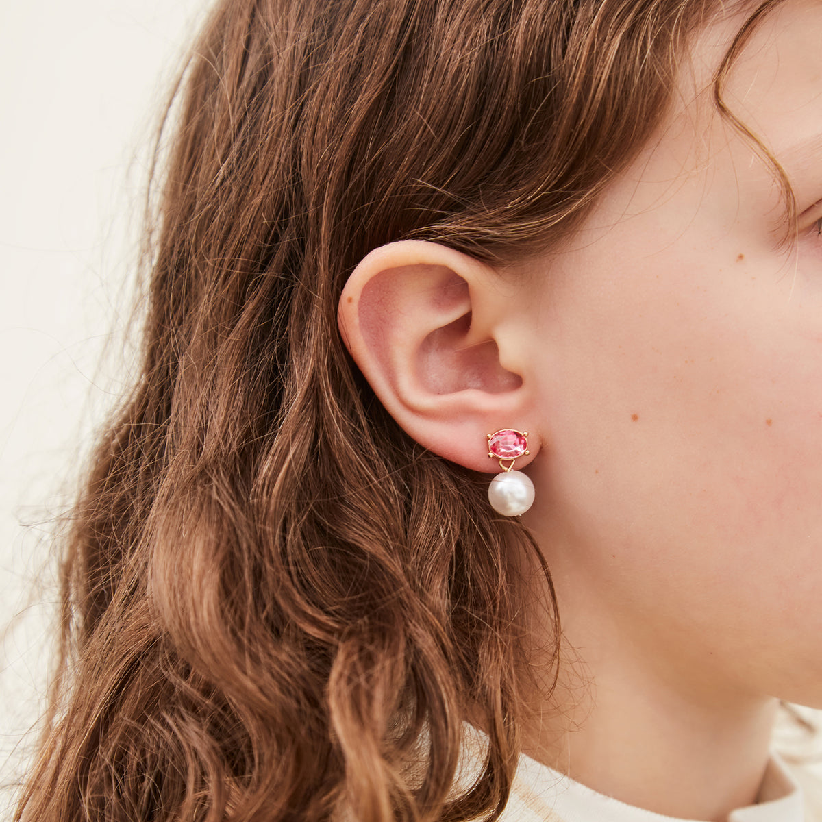 Kids Pearl Earring Set