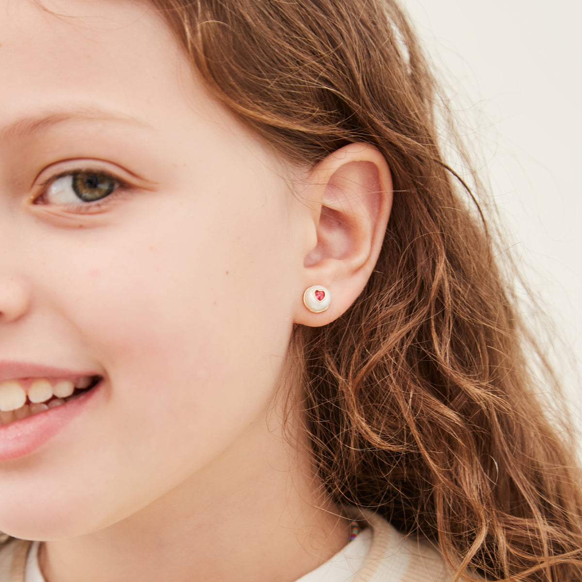 Kids Pearl Earring Set