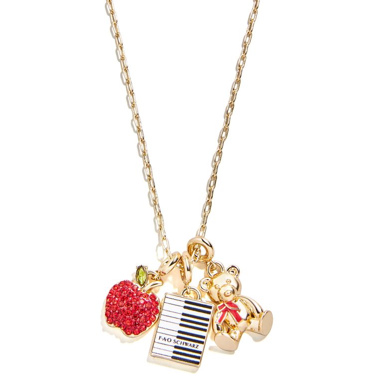 FAO Schwarz Red Pouch with Jewelry Set